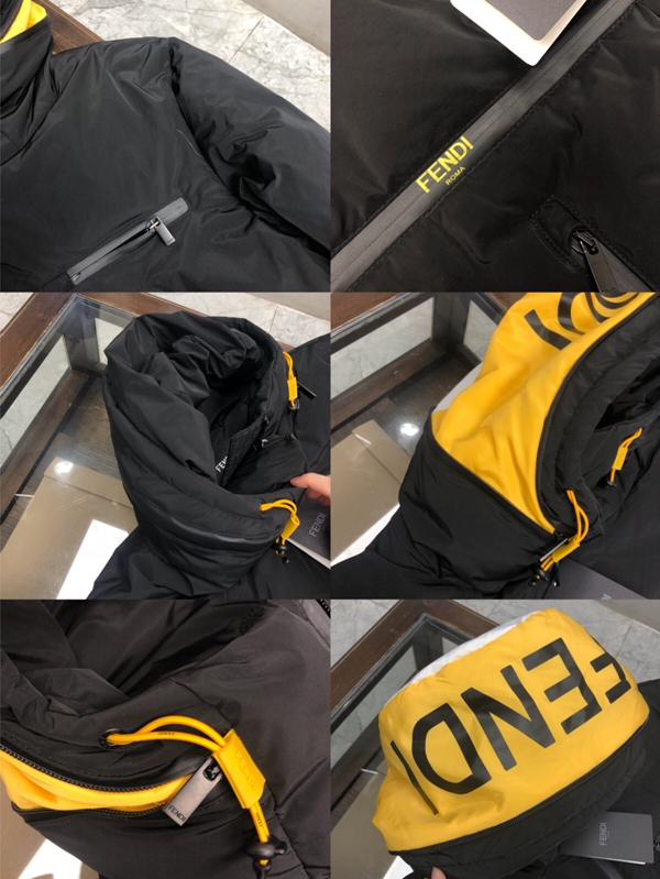 ハイクオリティダウンジャケット細部ディテール